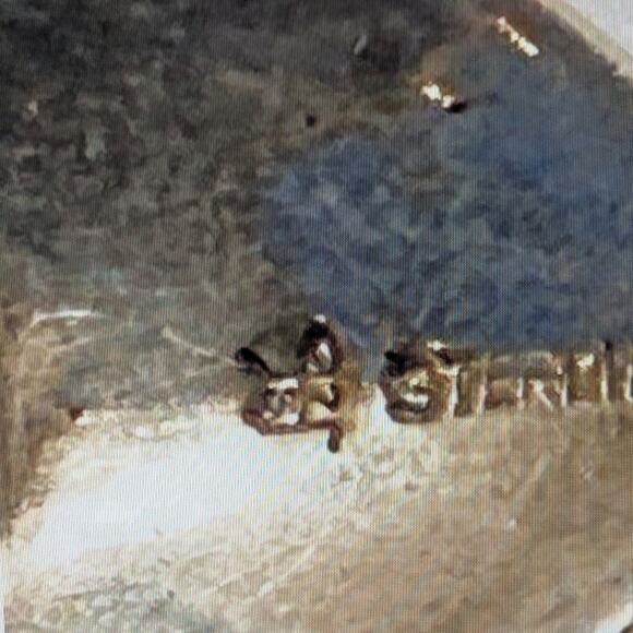 Vintage Signed 925 Sterling Silver Black Onyx Marcasite Long Dangle Earrings - Picture 9 of 9